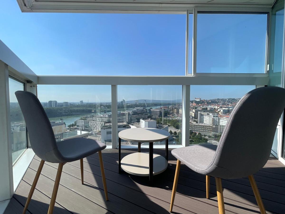 Sag Panorama Apartment 3 Rooms 19Th Floor Great View Free Parking 布拉迪斯拉发 外观 照片